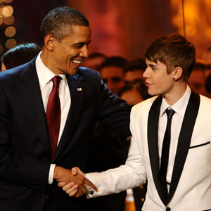Barack Obama, Justin Bieber Barack Obama, Justin Bieber